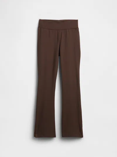 Gap Factory Kids Stretch Jersey Flare Leggings In Brown