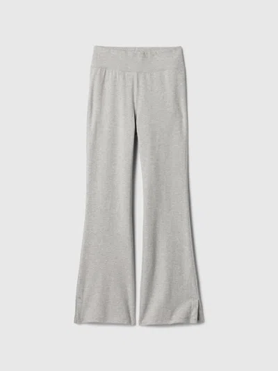 Gap Factory Kids Stretch Jersey Flare Leggings In Gray