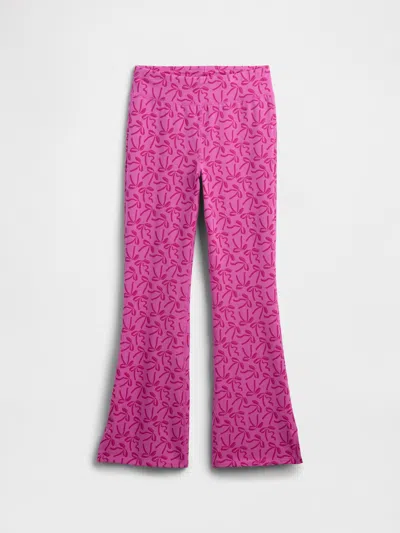 Gap Factory Kids Stretch Jersey Flare Leggings In Pink