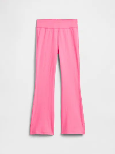 Gap Factory Kids Stretch Jersey Flare Leggings In Pink