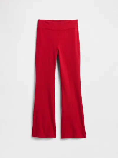 Gap Factory Kids Stretch Jersey Flare Leggings In Red