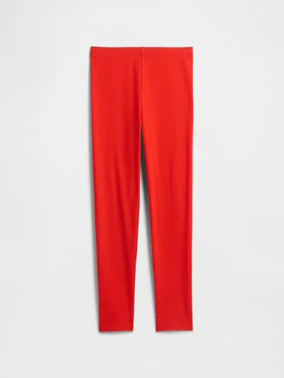 Gap Factory Kids Stretch Jersey Leggings In Red
