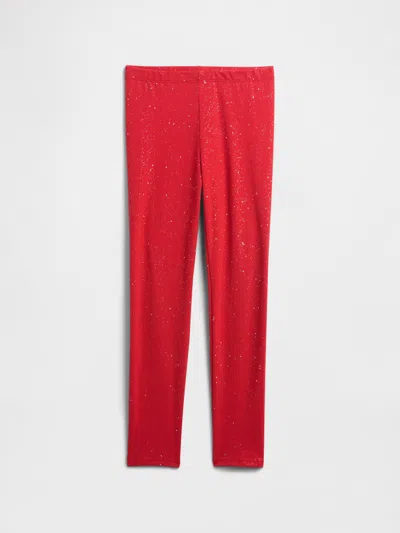 Gap Factory Kids Stretch Jersey Leggings In Red