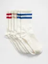 Gap Factory Kids Stripe Crew Socks (3-pack) In Neutral