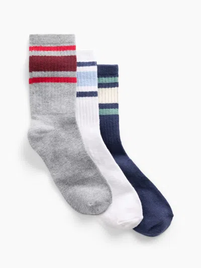 Gap Factory Kids Stripe Crew Socks (3-pack) In Multi