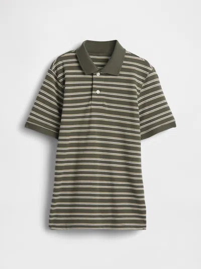 Gap Factory Kids Stripe Pique Polo Shirt Shirt