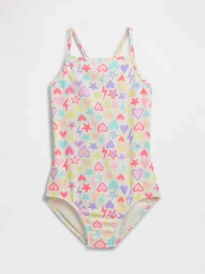 Gap Factory Kids Swim Cross-back Two-piece In Multi