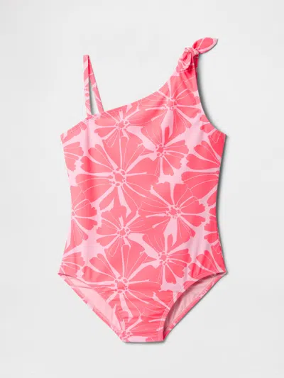Gap Factory Kids Swim Knot-tie One-piece In Pink