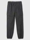 Gap Factory Kids Twill Cargo Joggers In Black