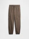 Gap Factory Kids Twill Cargo Joggers In Brown