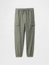 Gap Factory Kids Twill Cargo Joggers In Green