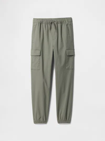 Gap Factory Kids Twill Cargo Joggers In Green