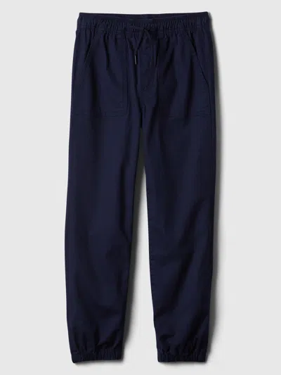Gap Factory Kids Twill Joggers In Blue