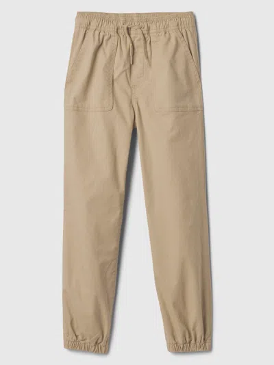 Gap Factory Kids Twill Joggers In Neutral
