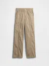 Gap Factory Kids Twill Loose Cargo Pants In Brown