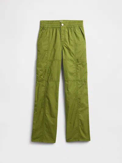 Gap Factory Kids Twill Loose Cargo Pants In Green