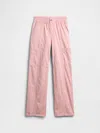 Gap Factory Kids Twill Loose Cargo Pants In Pink