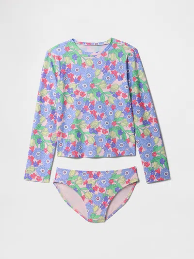 Gap Factory Kids Two-piece Rash Guard In Multi