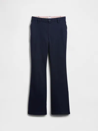 Gap Factory Kids Uniform Flare Chino Pants In Blue