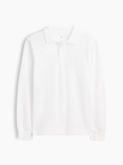 Gap Factory Kids Uniform Pique Polo Shirt Shirt In White