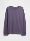 Gap Factory Kids Vintage Soft Crewneck T-shirt In Purple