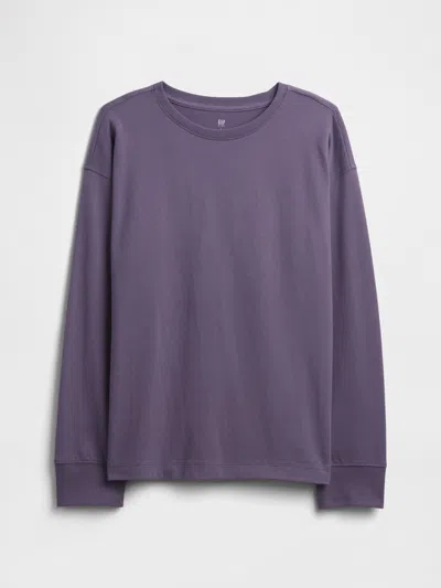 Gap Factory Kids Vintage Soft Crewneck T-shirt In Purple