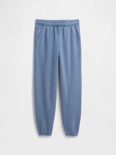 Gap Factory Kids Vintage Soft Relaxed Pull-on Joggers In Blue