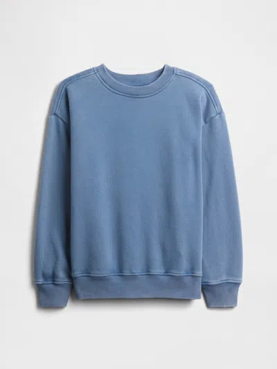 Gap Factory Kids Vintage Soft Relaxed Sweatshirt In Blue