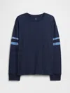 Gap Factory Kids Vintage Soft Relaxed Varsity T-shirt In Blue