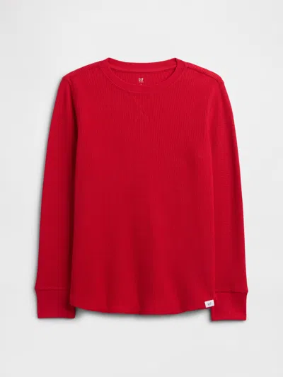 GAP FACTORY KIDS WAFFLE-KNIT T-SHIRT