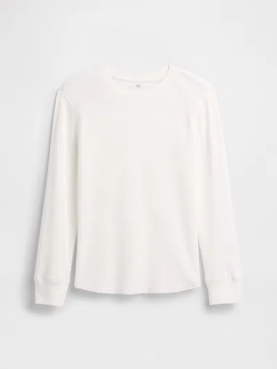 Gap Factory Kids Waffle-knit T-shirt In White