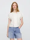Gap Factory Lace Ruffle Top In White