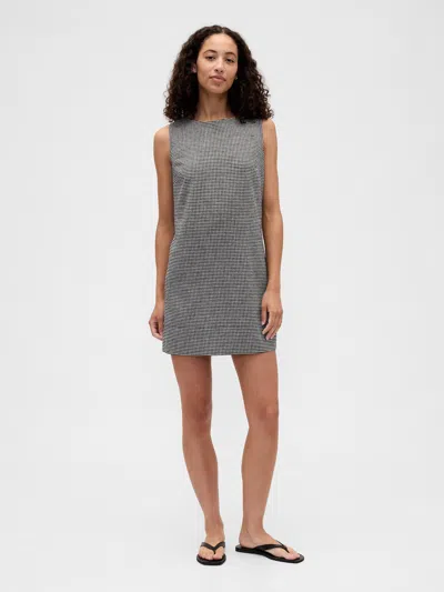 Gap Factory Linen-blend Apron Mini Dress In Black