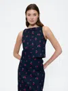 Gap Factory Linen-blend Apron Top In Blue
