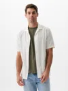 Gap Factory Linen-blend Vacay Shirt In Standard Fit In White