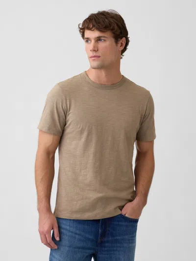Gap Factory Lived-in Crewneck T-shirt In Neutral