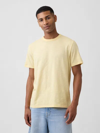 Gap Factory Lived-in Crewneck T-shirt In Yellow