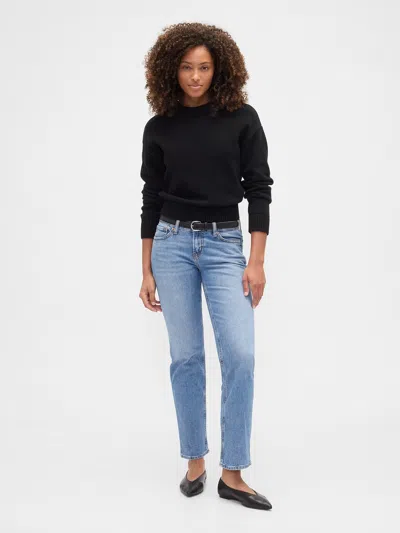 Gap Factory Low Rise '90s Original Straight Jeans In Blue