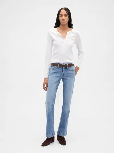Gap Factory Low Rise Boot Jeans In Blue