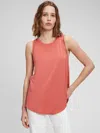Gap Factory Luxe Tank Top In Orange