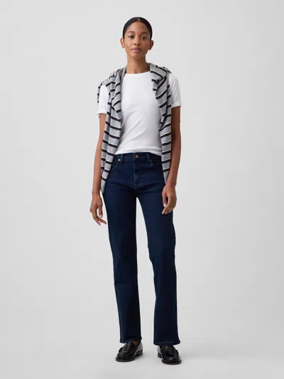 Gap Factory Mid Rise '90s Slim Straight Jeans In Rinse Wash