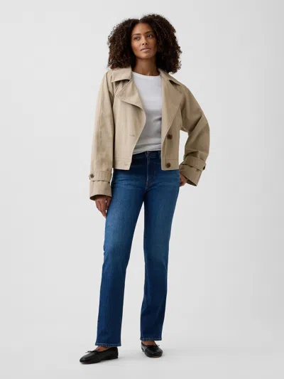 Gap Factory Mid Rise '90s Straight Jeans In Blue