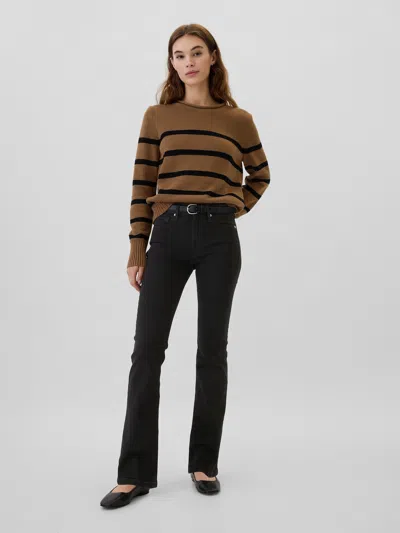Gap Factory Mid Rise Baby Boot Jeans In Black Wash