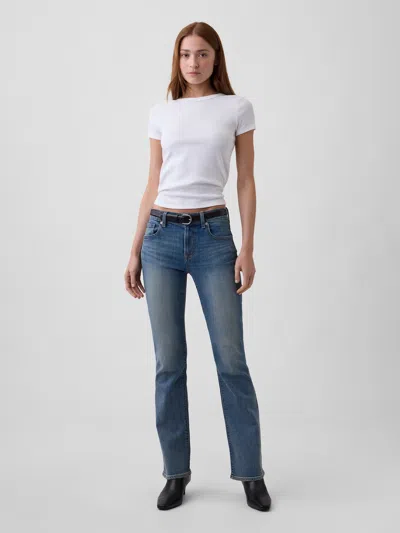 Gap Factory Mid Rise Boot Jeans In Light Wash