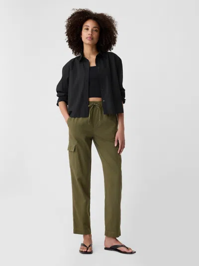 Gap Factory Mid Rise Easy Cargo Pants In Green