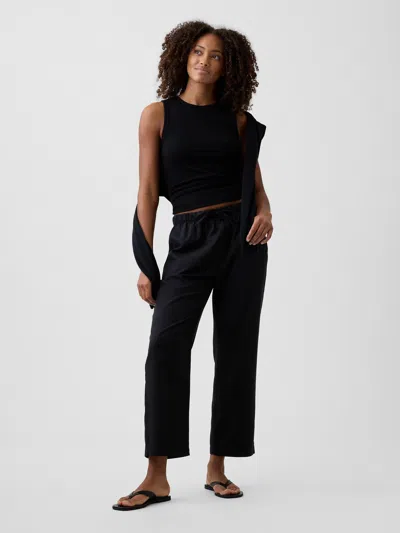 Gap Factory Mid Rise Easy Twill Pants In Black