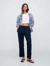 Gap Factory Mid Rise Easy Twill Pants In Blue