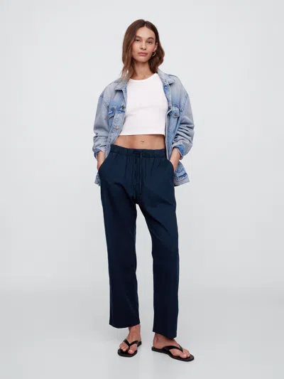 Gap Factory Mid Rise Easy Twill Pants In Blue