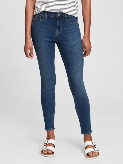 Gap Factory Mid Rise Favorite Ankle Jeggings In Blue