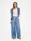Gap Factory Mid Rise Pull-on Superlight Baggy Jeans In Blue